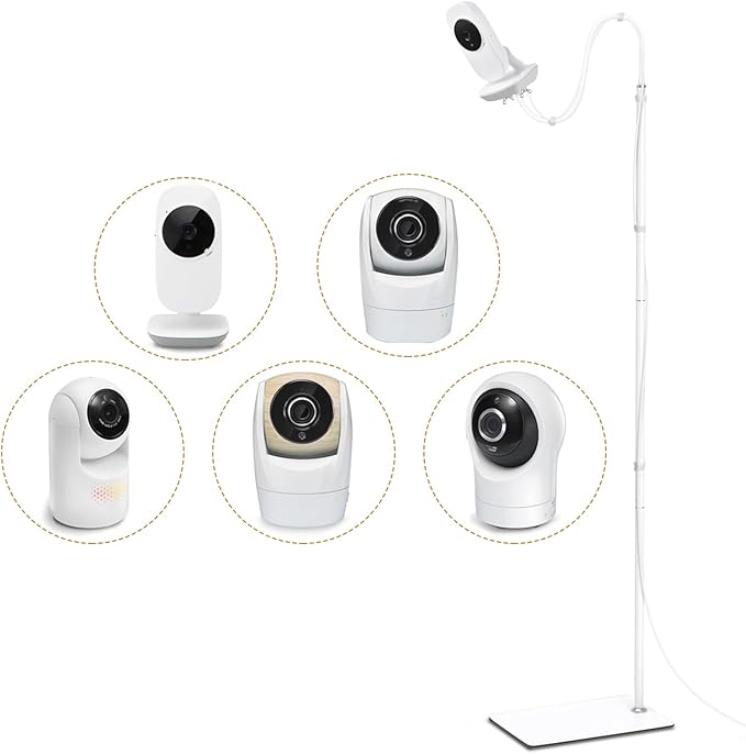 Baby Monitor Floor Stand Mount Compatible with Vtech VM819, Advanced HQ Max, New VM901, RM7764HD, RM5467HD Baby Monitor, Baby Camera Stand Holder with Height Adjustable, Out of Baby Reach, More Safety