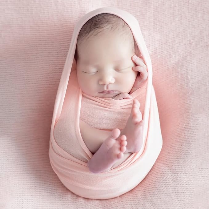 Newborn Photography Props Swaddle Newborn Wraps for Baby Boys Girls Infant Baby Photo Props Shoot Stretch Blanket