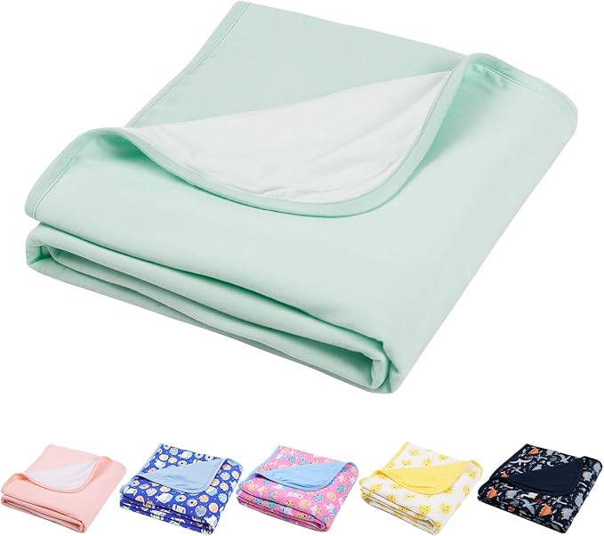 Supersoft Baby Blankets for Girls Boys, Rayon Made from Bamboo Baby Quilt - Breathable & Hypoallergenic Blanket for Bedding Crib Stroller 30"x40" (Green)
