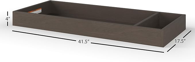 Child Craft Universal Changing Table Topper, Convert Dresser into a Changing Table Surface, Securely Attaches, Non-Toxic, Baby Safe Finish (Dapper Gray)