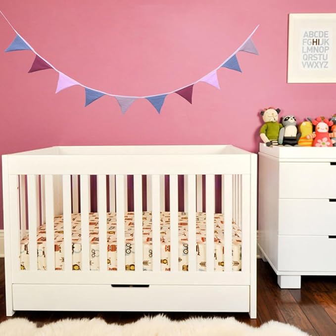 Pennant Banner Flags,Infant and toddler room decoration pennant,for Nursery Decor Baby Birthday Boho Wedding Shower Party Event (Coloured Banner20240318)