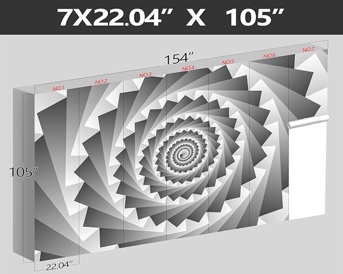 XMPMBM-3d planar Fabric Nursery Room Wallpaper Grey Abstraction Art Bathroom Wall Mural-W 154" X H 105"（112 Square Foot）