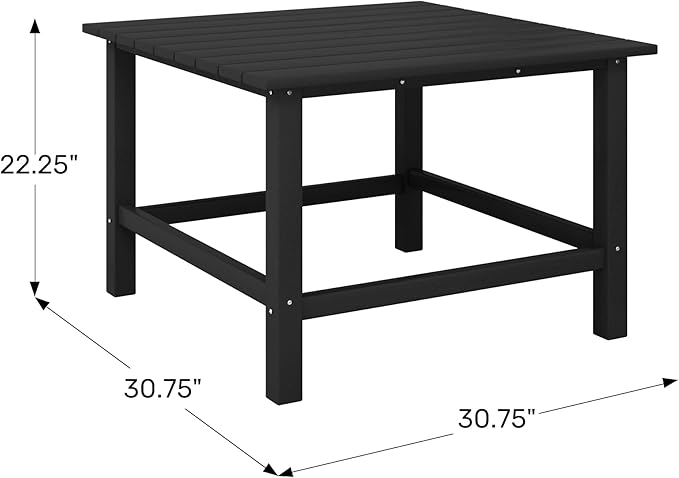 Costaelm Outdoor Kids Table, Toddler Dinner Table Baby Desk Outdoor Childrens Party Tables for Arts & Crafts, Snack Time, Multi-Activity Desk for Ages 2-8 in Classroom/Outside, Navy Blue