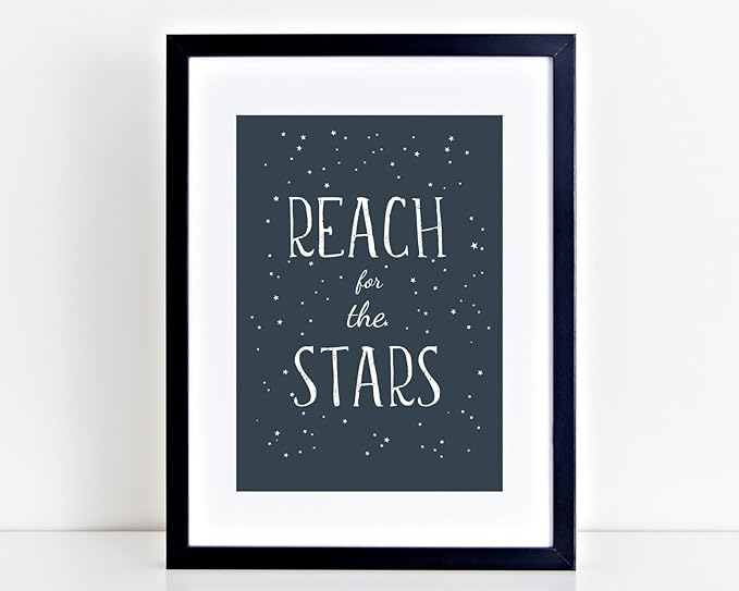 VUVUKU Space Themed Nursery Prints Print Decor Art For Baby Kids Room Wall