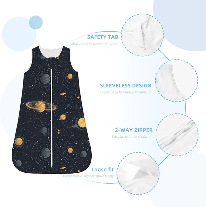Baby Sleep Sack Sleeveless Sleeping Bag Wearable Blanket Soft Breathable Toddler Sleep Bag Colorful Dinosaur