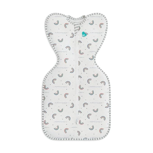 Love to Dream Swaddle UP, Baby Sleep Sack, Self-Soothing Swaddles for Newborns, Improves Sleep, Snug Fit Helps Calm Startle Reflex, New Born Essentials for Baby, 1.0 TOG, 13-19 lbs, Rainbow Dream
