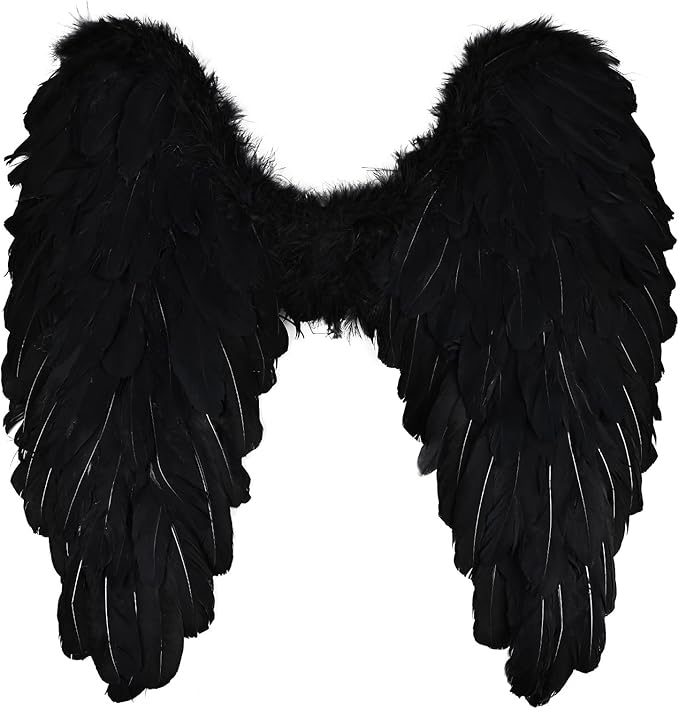 THARAHT Feather Angel Wings with Adjustable Elastic Strap Suitable for Photography Role Playin