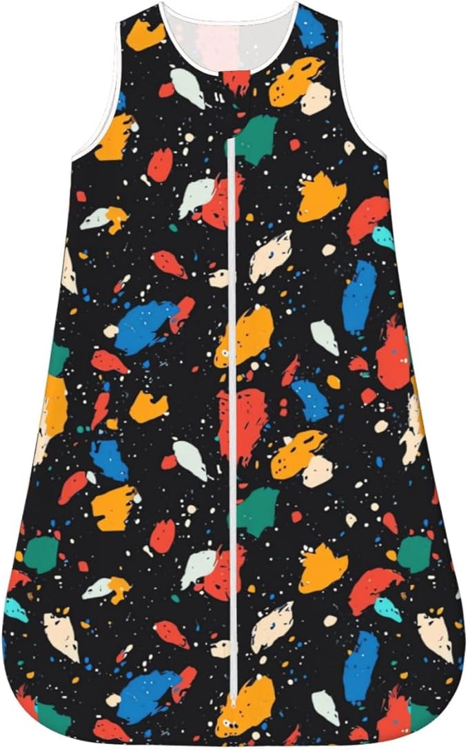 Baby Sleep Sack Sleeveless Sleeping Bag Wearable Blanket Soft Breathable Toddler Sleep Bag Colorful Dinosaur