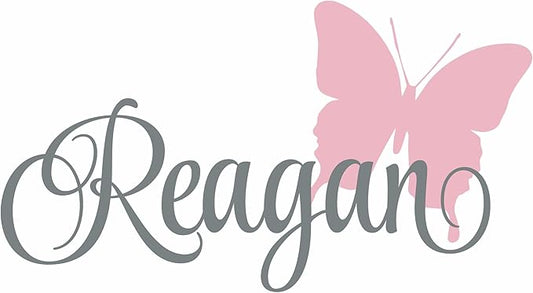 Butterfly Name Wall Decal - Custom Name Butterfly Decal - Girls Name Decal - Personalized Name Butterfly Wall Decal Nursery Decal - Girls Room Decal
