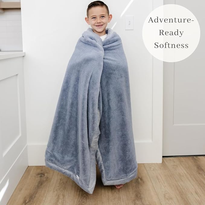 SARANONI Luxury Lush Kids Blanket | Ultra-Soft & Cozy Plush Comfy Blankets for Kids & Teens | Storm Cloud - 40” x 60”