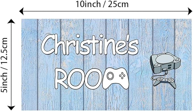 Personalized Name's Blue-background game console decor Nursery Kid's Children's Girls Bedroom Door Sign Wood Plaque Sign Wall Decor Gift