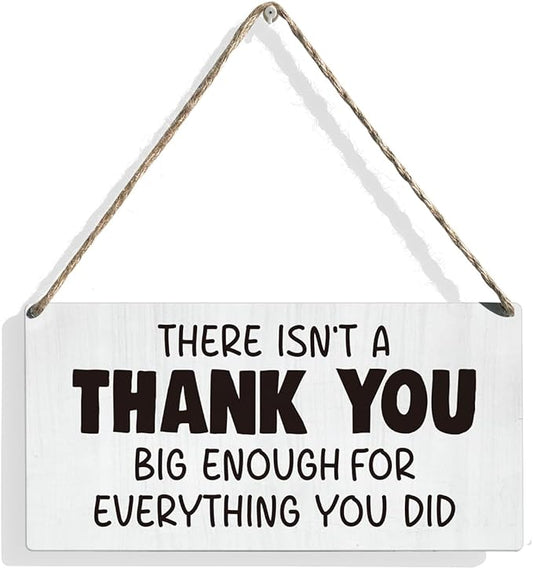 Thank You Gifts for Nurse Doctor Emergency Response Healthcare Worker First Responder Wood Wall Decor 12 × 6 Inch