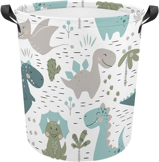 Cute Dinosaur Laundry Basket Palm Boys Hamper Clothes Hamper Toy Storage Bin Dinosaur Room Decor for Boys