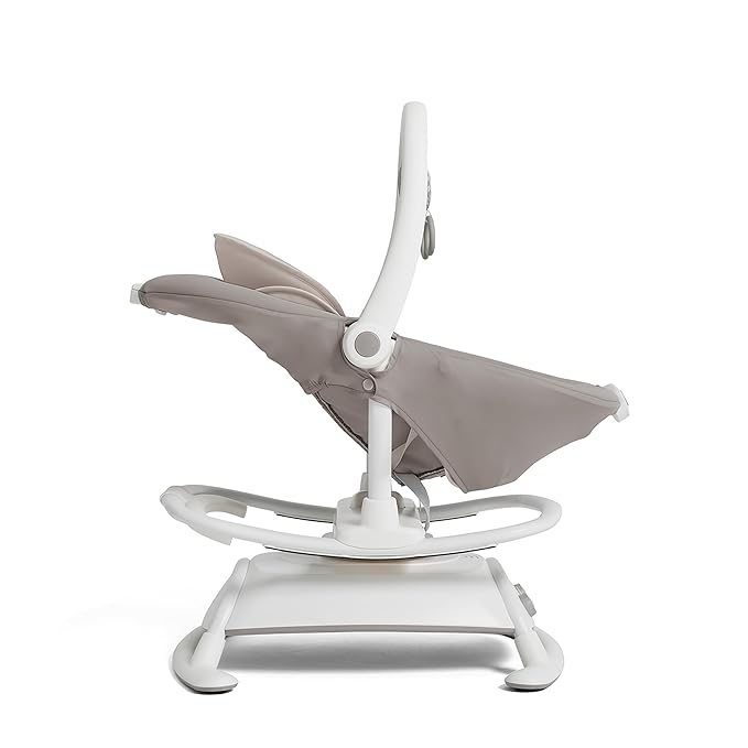 Joie Cinnamon 2-in-1 Glider and Rocker – Multi-Motion Baby Swing and Rocker Combo with Plush Fabrics, Compact Design, and Multiple Recline Positions – Soothing Sounds & Gentle Vibrations (Walnut)