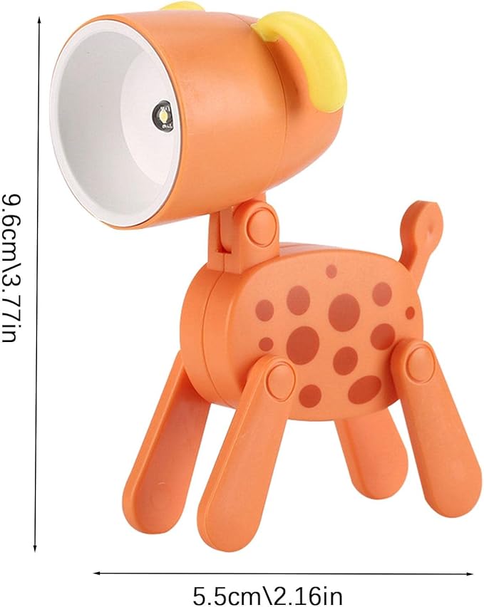Children Mini Lamp, Folding Animal Night Light | Decorative Eye Protection LED Kids Reading Light with Phone Holder, Portable Battery Lamp.
