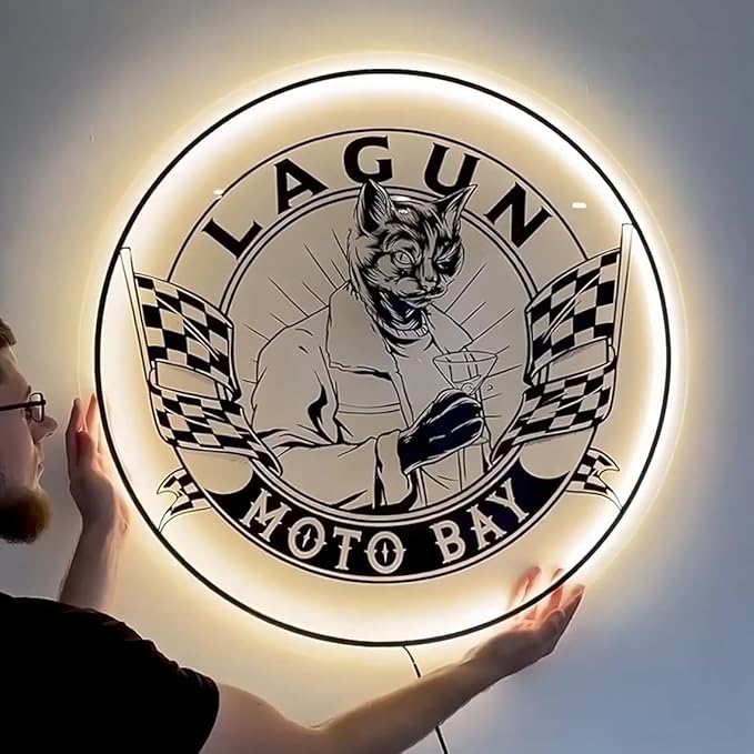 Custom Backlit Acrylic Logo Sign, Light Up Signs - Personalized Illuminated Logo Sign with Floating Acrylic Design for Retail Stores, Restaurants, Offices, and Hair Studios