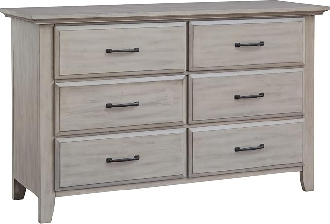 Soho Baby Chandler Premium 6-Drawer Dresser, Stone Wash
