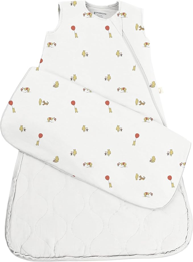 GUNAMUNA günamüna Unisex Baby, Toddler Wearable Blanket, Sleeping Bag Bamboo Rayon, Sleep Sack with Diaper Zipper, 1.0 TOG
