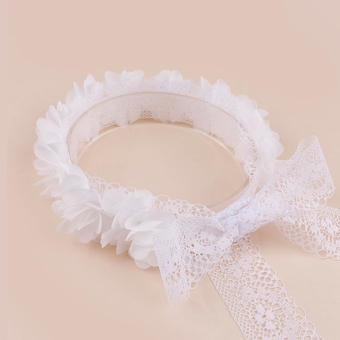 New Model Children Girl Lace Headbands Lace Flower Hairbands 2pcs Hair Accessories Gift for Children (lace-11)