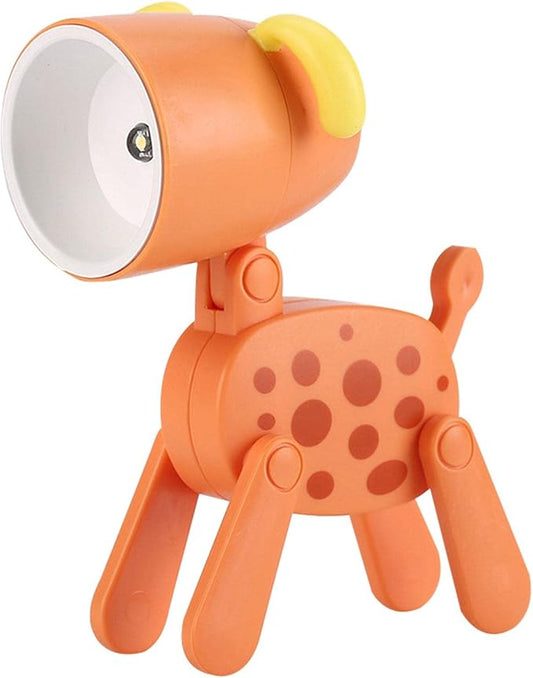 Children Mini Lamp, Folding Animal Night Light | Decorative Eye Protection LED Kids Reading Light with Phone Holder, Portable Battery Lamp.