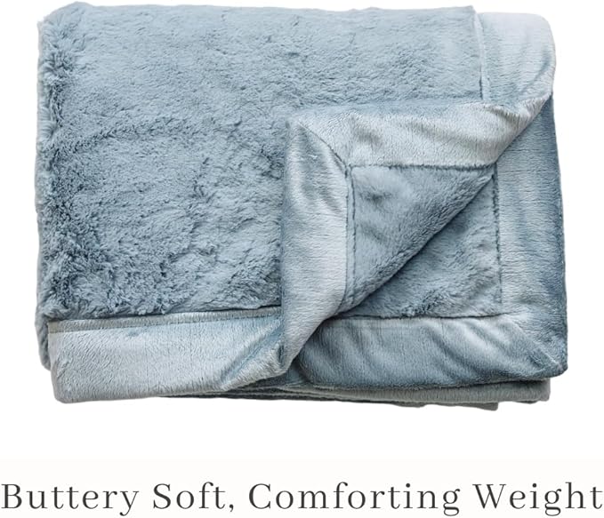 SARANONI Luxury Lush Kids Blanket | Ultra-Soft & Cozy Plush Comfy Blankets for Kids & Teens | Slate - 40” x 60”