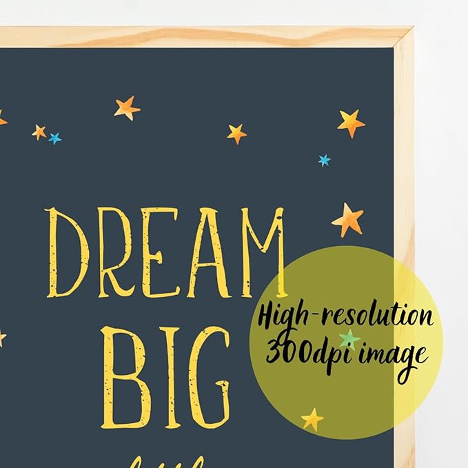VUVUKU Space Themed Nursery Prints Outer Decor Art For Baby Boy Room Kids Wall Playroom Toddler Poster