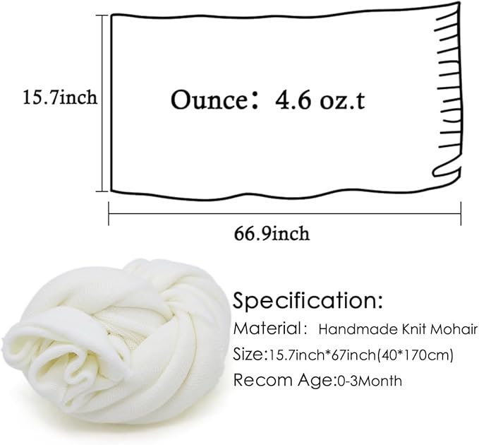 Newborn Photography Props Swaddle Newborn Wraps for Baby Boys Girls Infant Baby Photo Props Shoot Stretch Blanket