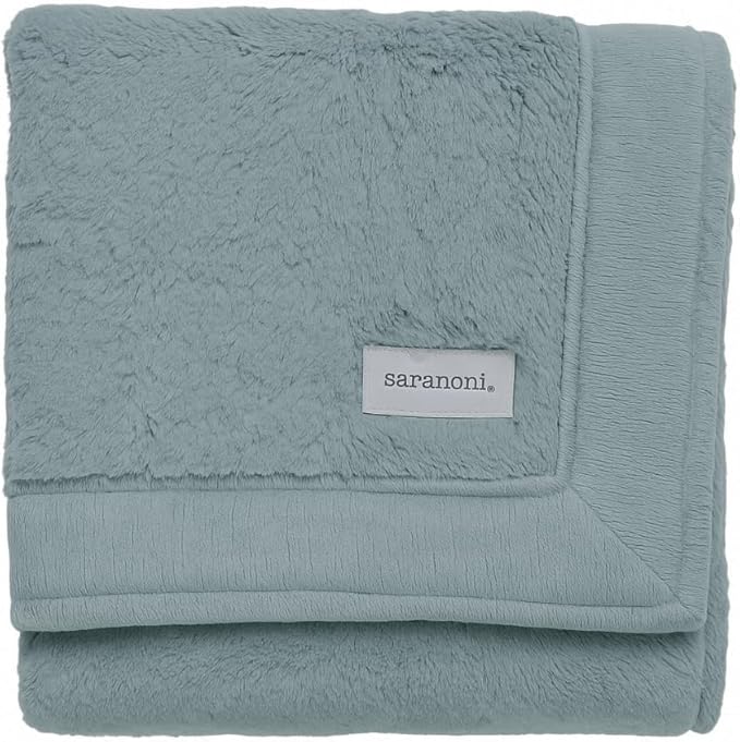 SARANONI Luxury Lush Kids Blanket | Ultra-Soft & Cozy Plush Comfy Blankets for Kids & Teens | Eucalyptus - 40” x 60”