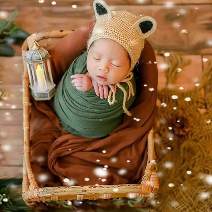 Newborn Photography Props Swaddle Newborn Wraps for Baby Boys Girls Infant Baby Photo Props Shoot Stretch Blanket