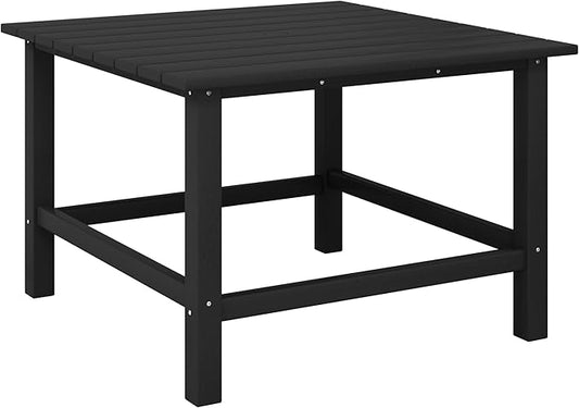 Costaelm Outdoor Kids Table, Toddler Dinner Table Baby Desk Outdoor Childrens Party Tables for Arts & Crafts, Snack Time, Multi-Activity Desk for Ages 2-8 in Classroom/Outside, Black