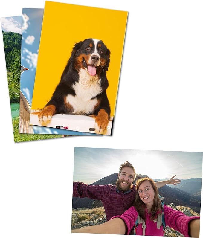 CLYLIFE Custom Photo Prints - Glossy Finish - Set of 6, 12, or 21 - Standard Size - UNFRAMED - Gift Wrapping - Same Day Pick Up - Personalized Gift Idea (11 * 14 inch, 2 Photos)