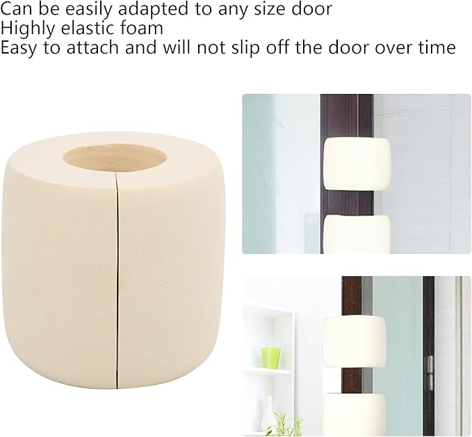 Door Pinch Guards, Foam Baby Safety Door Stopper for Fingers Injuries Prevents Avoid Child Pet from Getting Locked in Room Fits Any Door