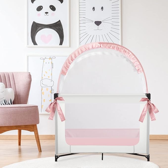 Pack N Play Tent, Baby Mini Crib Tent to Keep Baby in, Crib Net for Pack and Play, Mini Cribs & Play Yard (39.6" L x 27.6" W x 49.2" H)