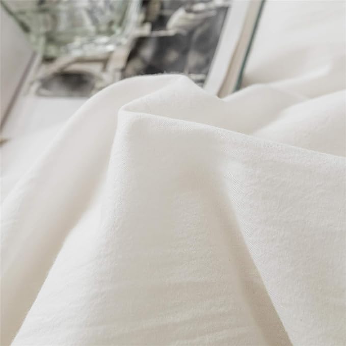 Ruffled Bedding Bow Duvet Cover Set with Butterfly Tie Soft Brushed Microfiber Shabby Chic Bedding Set with Zipper Closure
