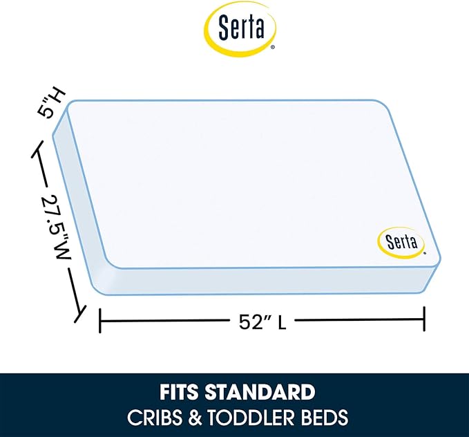 Delta Children Interactive Wood Toddler Bed, Disney Mickey Mouse + Serta Perfect Slumber Dual Sided Recycled Fiber Core Toddler Mattress (Bundle)