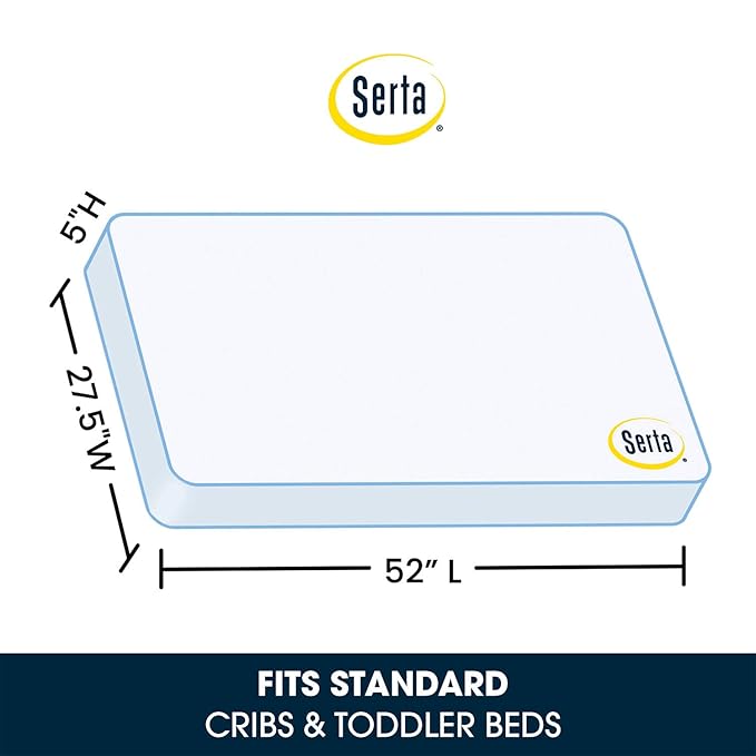 Delta Children Wood Toddler Bed, Nick Jr. PAW Patrol + Serta Perfect Slumber Dual Sided Recycled Fiber Core Toddler Mattress (Bundle)