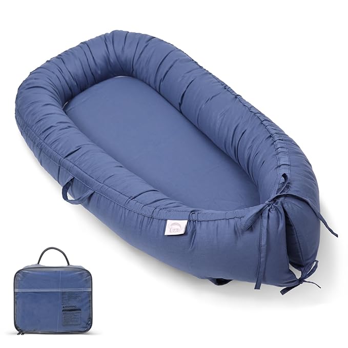 Baby Lounger, Infant Lounger for Newborn,Portable Baby Nest Cover Breathable & Soft, Newborn Essentials