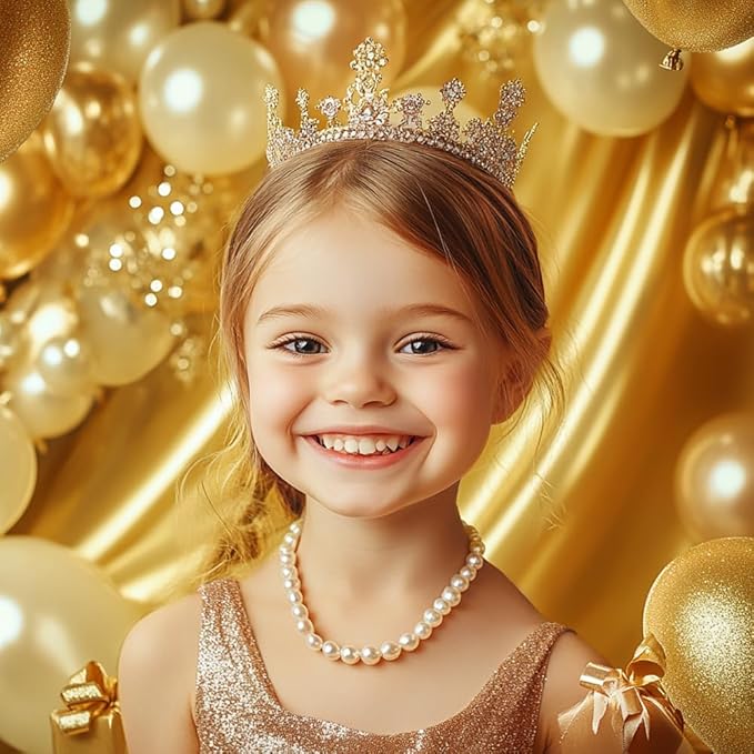 10x10ft Wedding Curtains Gold Wedding Backdrop for Ceremony Prom Stage Backdrop Satin Fabric Curtain Drapes Curtains Panels with Rod Pockets W5' x H10' 2 Panels YUNBSDJ069