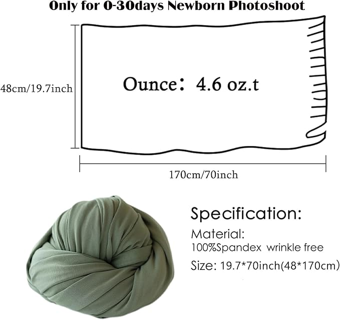 Newborn Photography Props Swaddle Newborn Wraps for Baby Boys Girls Infant Baby Photo Props Shoot Stretch Blanket