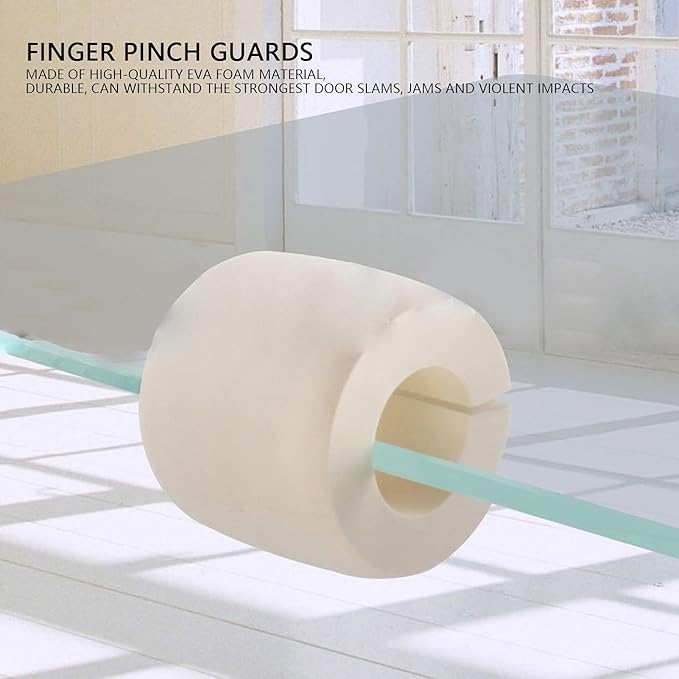 Door Pinch Guards, Foam Baby Safety Door Stopper for Fingers Injuries Prevents Avoid Child Pet from Getting Locked in Room Fits Any Door