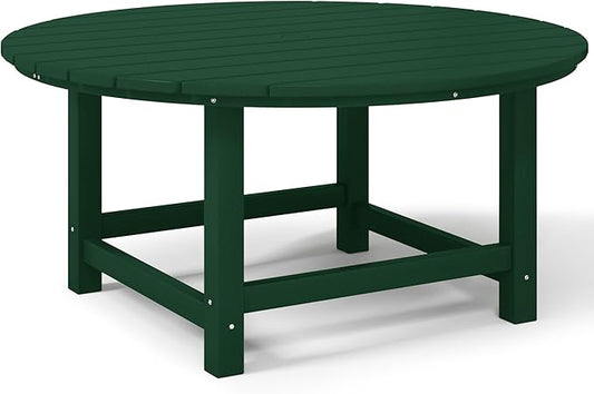 Costaelm Kids Dinner Table, Toddler Play Desk Student Desk Outdoor Childrens Picnic Tables for Children Arts & Crafts, Snack Time, Multi-Activity Table for Ages 2-8 in Home/Outside, Dark Green