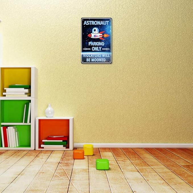 Astronaut Decor Outer Space Room Sign Galaxy Space Wall Decor For Boys Kids Room Decoration Space Themed Bedroom Decor Space Party Decorations Space Theme Decor Astronaut Stickers Birthday Gifts