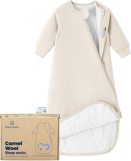 kaiya baby Unisex Sleeping Bag for Babies and Toddlers 2.5 Tog Sleep Sack, Long Sleeve Sleep Sack, Wearable Blanket Baby