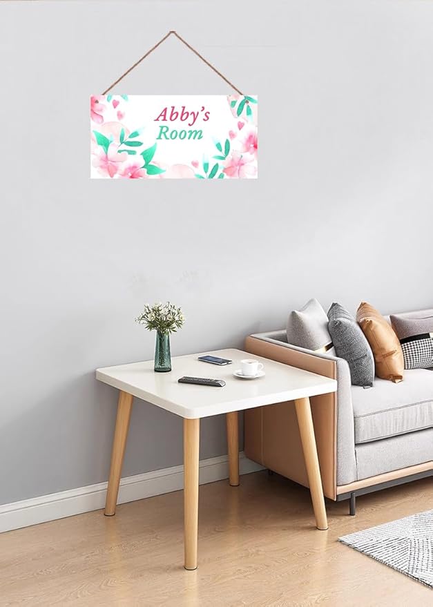 Personalized Fantasy Decor for Boys Room Flowers Theme Room Decor for Nursery,Pink Green Wall Art Decor for Kids Room Gilrs Bedroom Little Man Cave