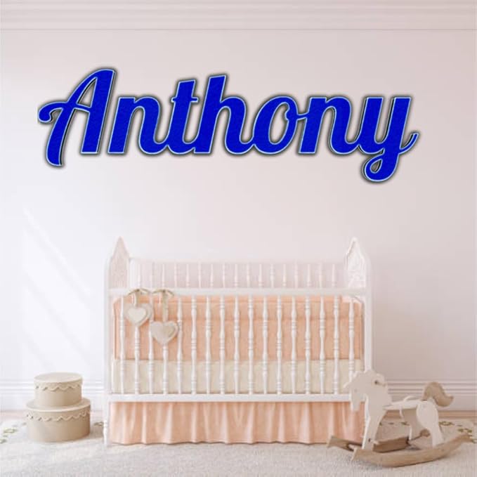 Personalized Wooden Baby Name Sign - Custom Name Wall Decor for Nursery - Boy & Girl Name Signs - Baby Announcement Sign - Wooden Custom Name Signs for Wall - Ideal Nursery Name Signs