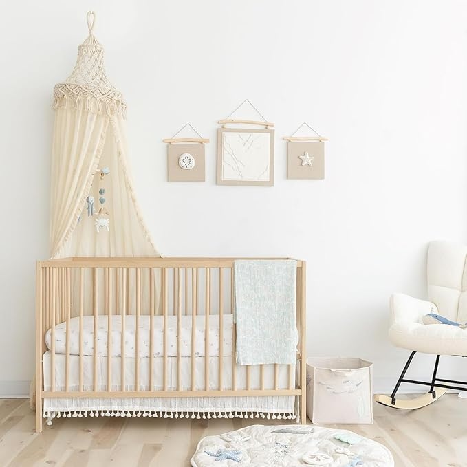 Crane Baby, Ocean Nursery Decor for Boys and Girls, Ceiling Hanging, 9" x 30", Whale Nursery Decor, Ceiling Hanging Decorations