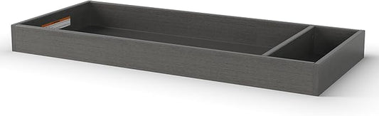 Child Craft Universal Changing Table Toppers, Attach to Dresser for Diapering Surface (Midnight Gray)
