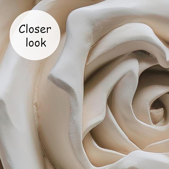 AFZEVEB-3D Rose Flower Wallpaper Large Floral Wall murals for Bedroom 159"x107"(Not Peel and Stick)