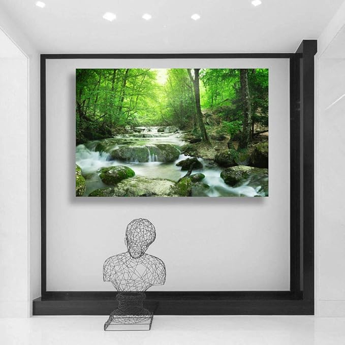 SIGNWIN-Canvas Wall Art-Sunshine in The Forest -Canvas Prints Home Artwork Decoration for Living Room,Bedroom - 16x24 inches
