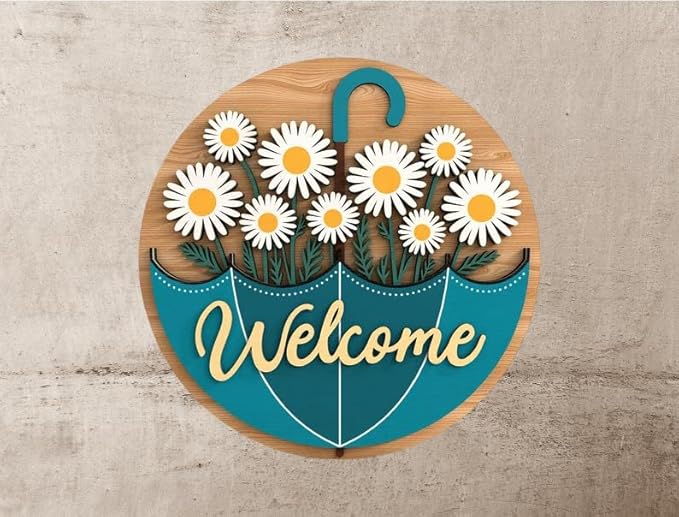 Personalized Wooden Name Signs for Nursery - Welcome Baby Girl's Custom Name Sign Flower Room Decor, Signs for Kids Room Wall Decor, Gift for Baby Shower, Newborn Seri 2